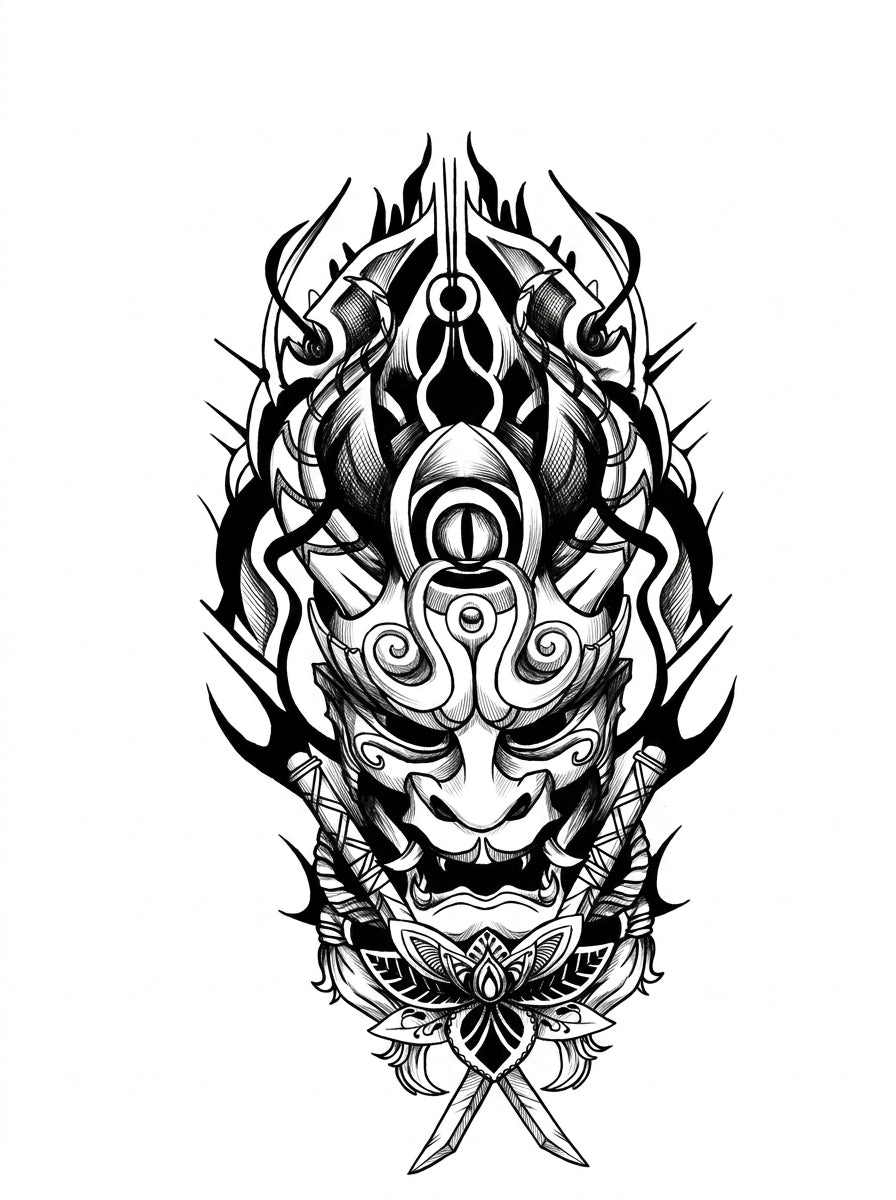 Japanese Oni Mask
