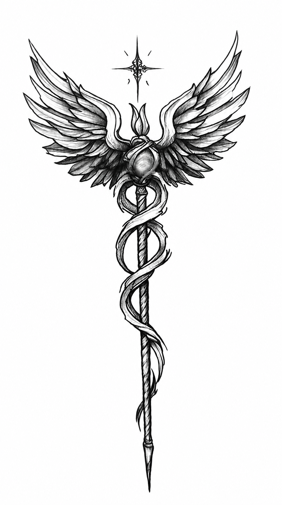 Angelic Caduceus (Q-618)