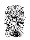 Roaring Tiger Blackwork