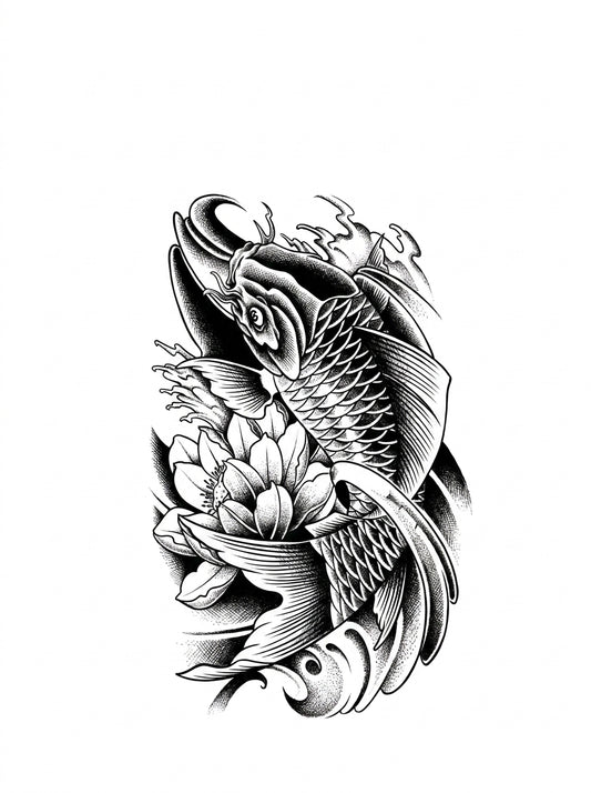 Koi Fish & Lotus