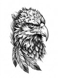 Tribal Eagle Head