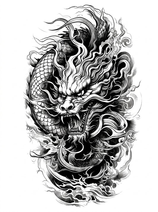 Fierce Oriental Dragon