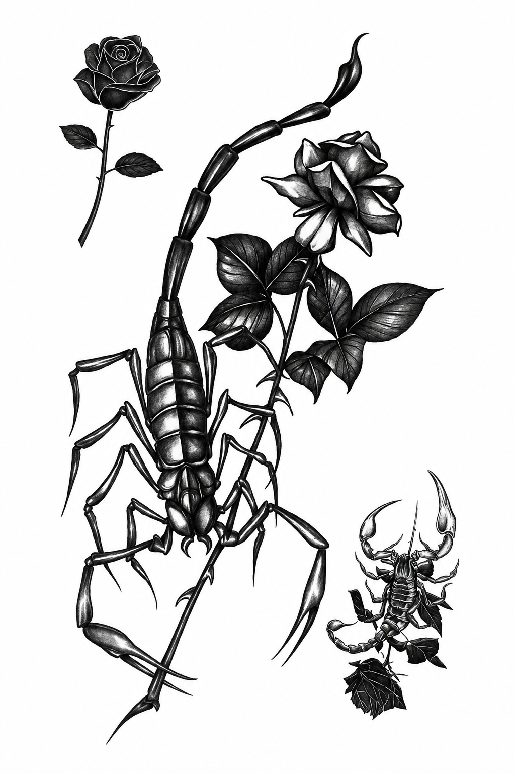 Realistic Scorpion Rose(Q-231)