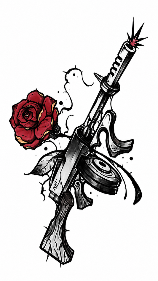 Rose & Tommy Gun (Q-575)