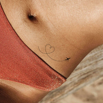 Airplane heart trail